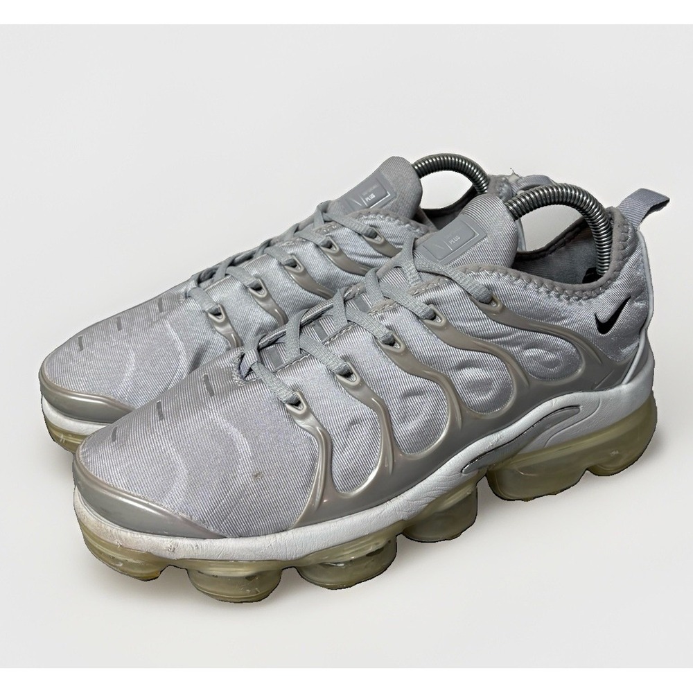 Nike Air VaporMax Plus Low Wolf Grey Silver Running Shoes 924453-004 Womens 8